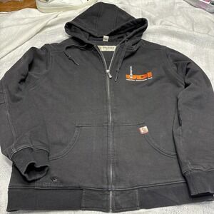 Dri Duck For Her Women's Jacket Hooded Full Zip Size L Heavy Weight Union Drill